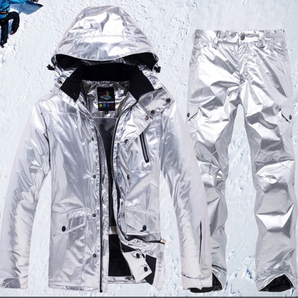 Snow costume silver ski/snowboard NEW